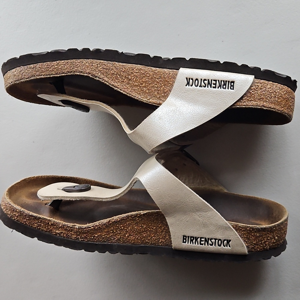 Birkenstock Light Cream Sandals Size 7 Womens - Picture 12 of 13
